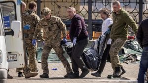 50 people killed in a train station at Ukraine